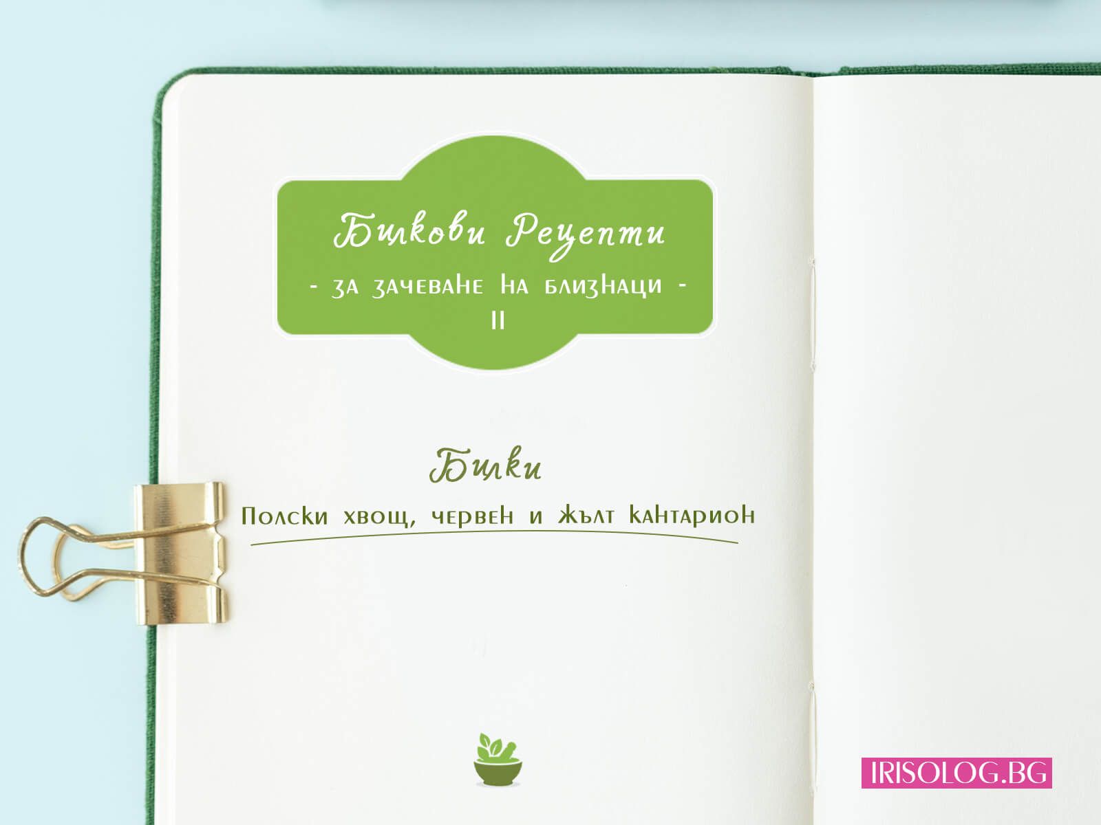 Народна рецепта за зачеване на близнаци 2